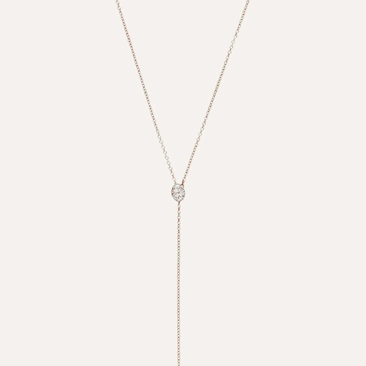 Nanis Candle Rose Gold and Diamonds Pendant Necklace - Orsini Jewellers