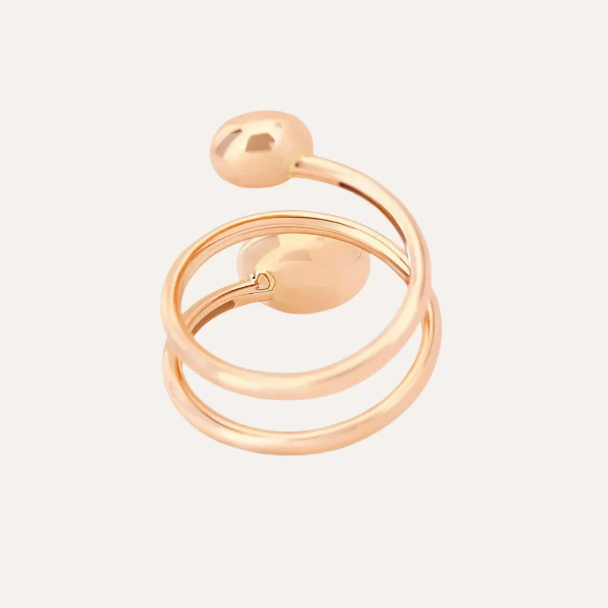 Nanis Elite Rose Gold and Diamonds Spiral Ring - Orsini Jewellers