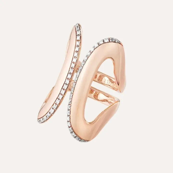 Nanis Libera Icon Rose Gold and Diamonds Statement Ring - Orsini Jewellers