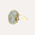 Nanis London Blue Topaz and Blue Diamond Double Face Ring (Large) - Orsini Jewellers