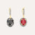 Nanis Reverse Gold, Rubies, Diamonds and Rock Crystal Double Face Ball Drop Earring (Small) - Orsini Jewellers