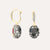 Nanis Reverse Gold, Rubies, Diamonds and Rock Crystal Double Face Ball Drop Earring (Small) - Orsini Jewellers