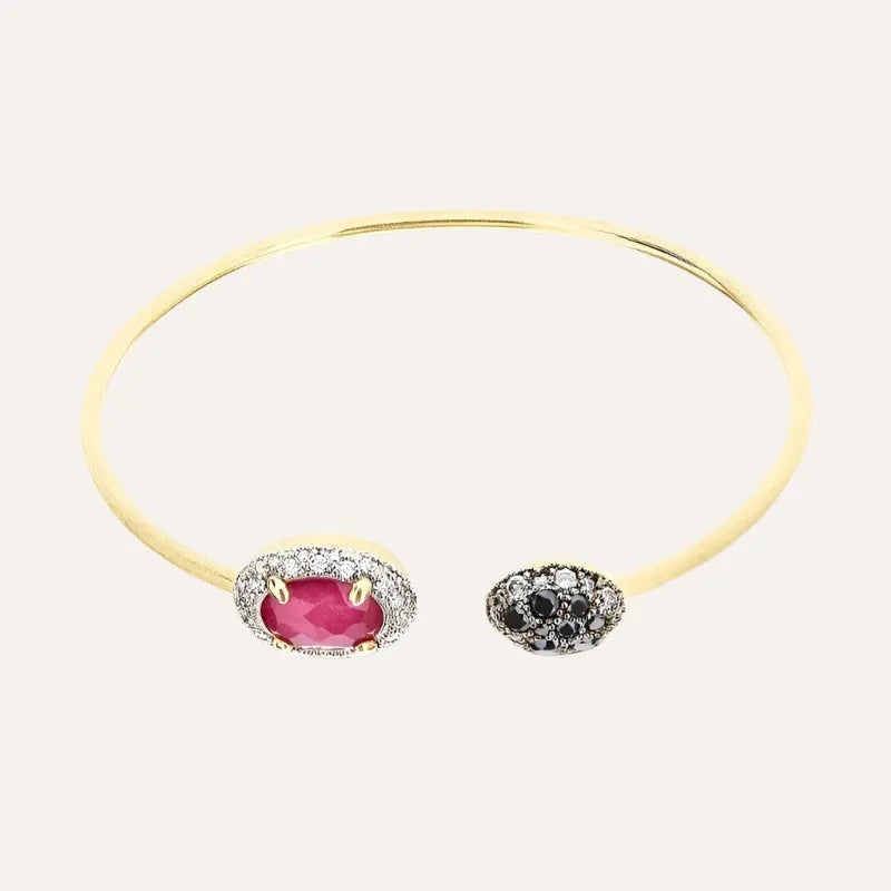 Nanis Reverse Gold, Ruby and Diamonds Bracelet - Orsini Jewellers