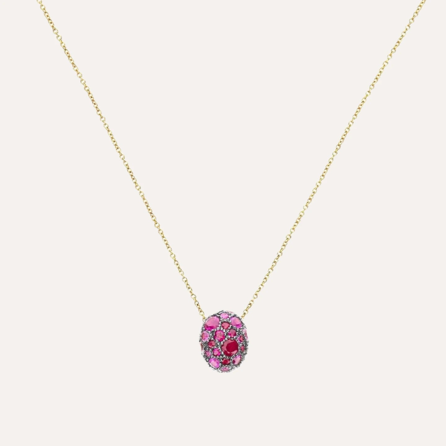 Nanis Reverse Pink Sapphires, Rubies, White Australian Opal and Diamonds Reversible Necklace - Orsini Jewellers