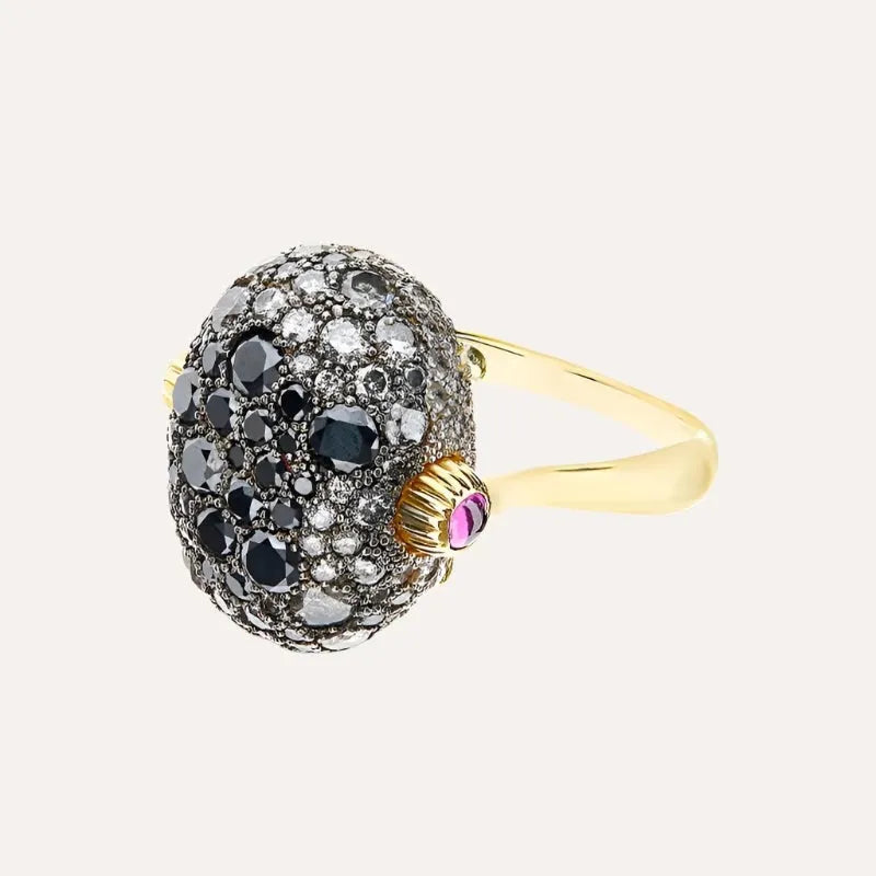 Nanis Rubies, Diamonds and Rock Crystal Double Face Ring (Large) - Orsini Jewellers