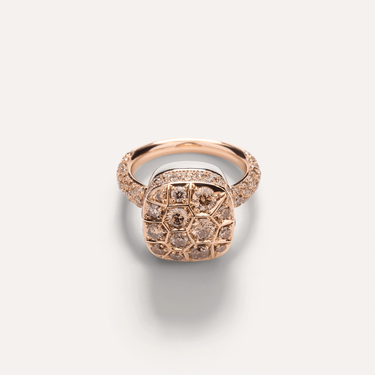 Pomellato Assoluto Nudo Ring in 18k Gold with Brown Diamonds - Orsini Jewellers