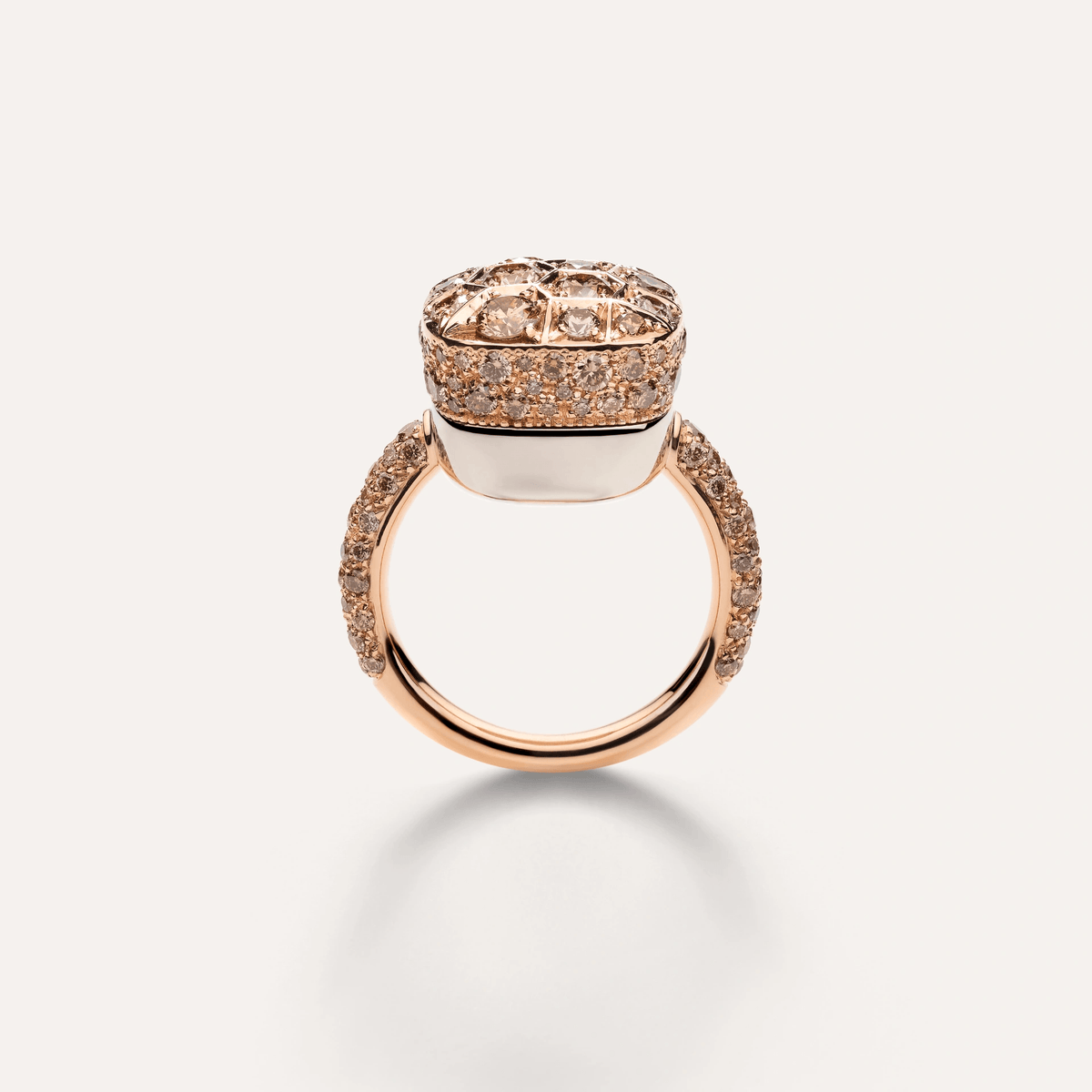 Pomellato Assoluto Nudo Ring in 18k Gold with Brown Diamonds - Orsini Jewellers