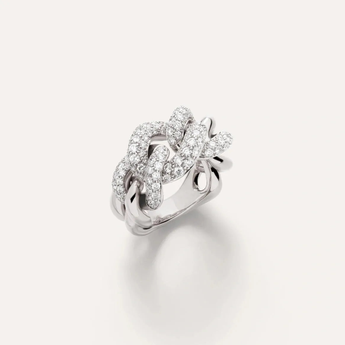 Pomellato Catene White Gold Ring with Diamonds - Orsini Jewellers