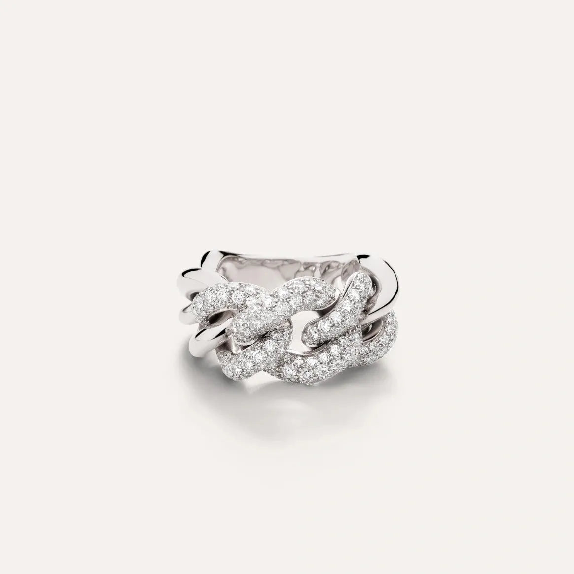 Pomellato Catene White Gold Ring with Diamonds - Orsini Jewellers