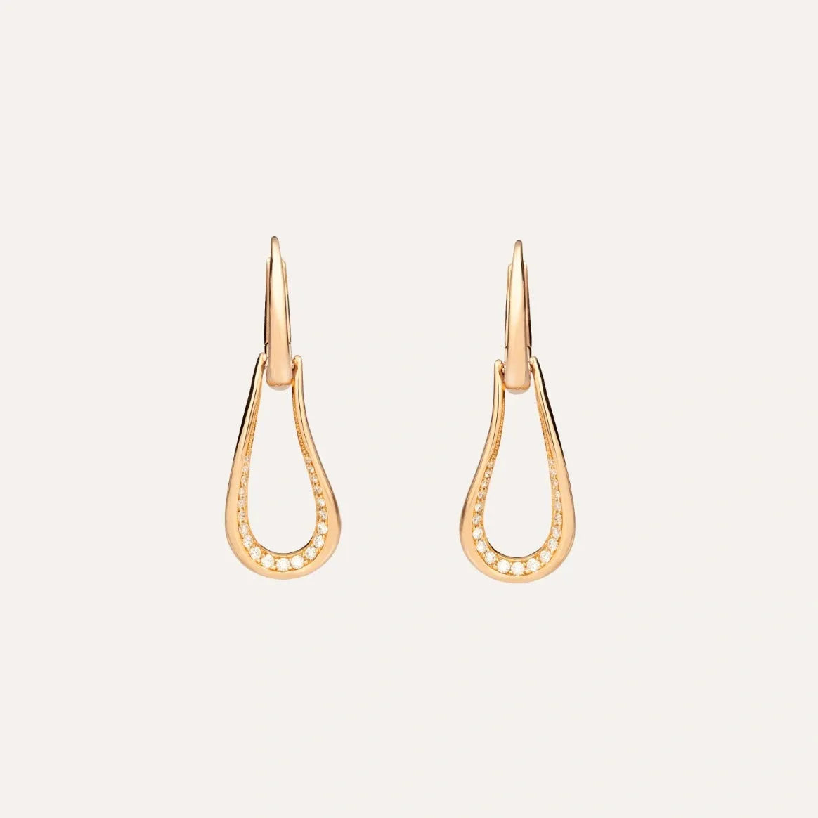 Pomellato Fantina Earrings 18k Rose Gold with White Diamonds - Orsini Jewellers