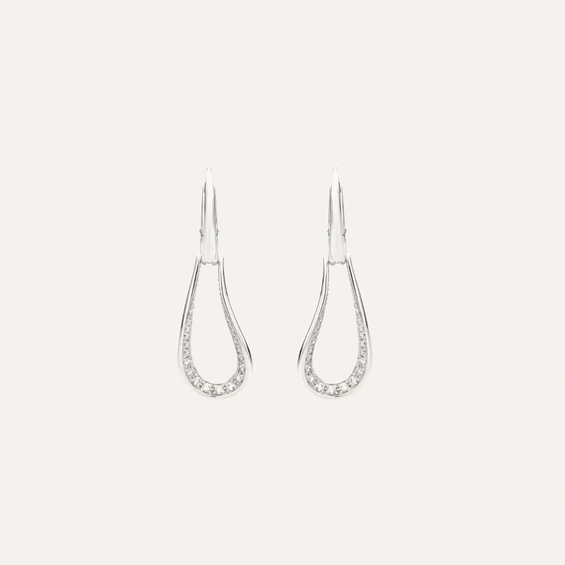 Pomellato Fantina Earrings 18k White Gold with Diamonds - Orsini Jewellers