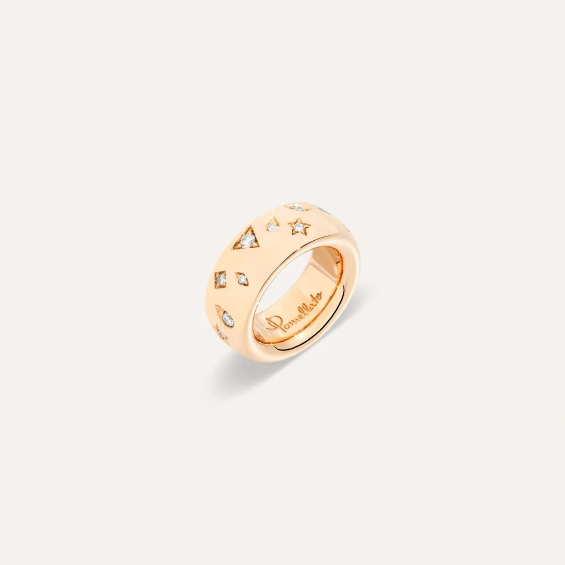 Pomellato Iconica Diamond Ring in 18k Rose Gold (medium) - Orsini Jewellers