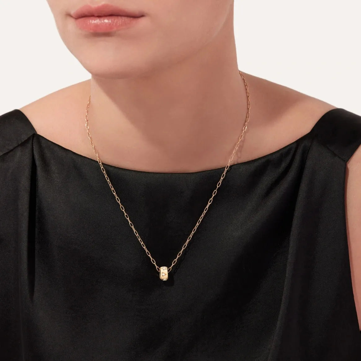 Pomellato Iconica Necklace in 18k Rose Gold with Diamonds