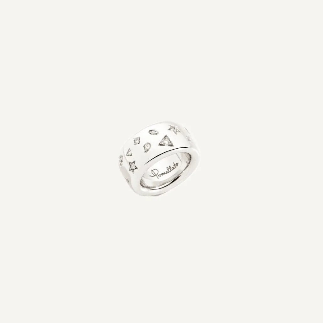 Pomellato Iconica Ring in 18k Rhodium-plated White Gold - Large - Orsini Jewellers