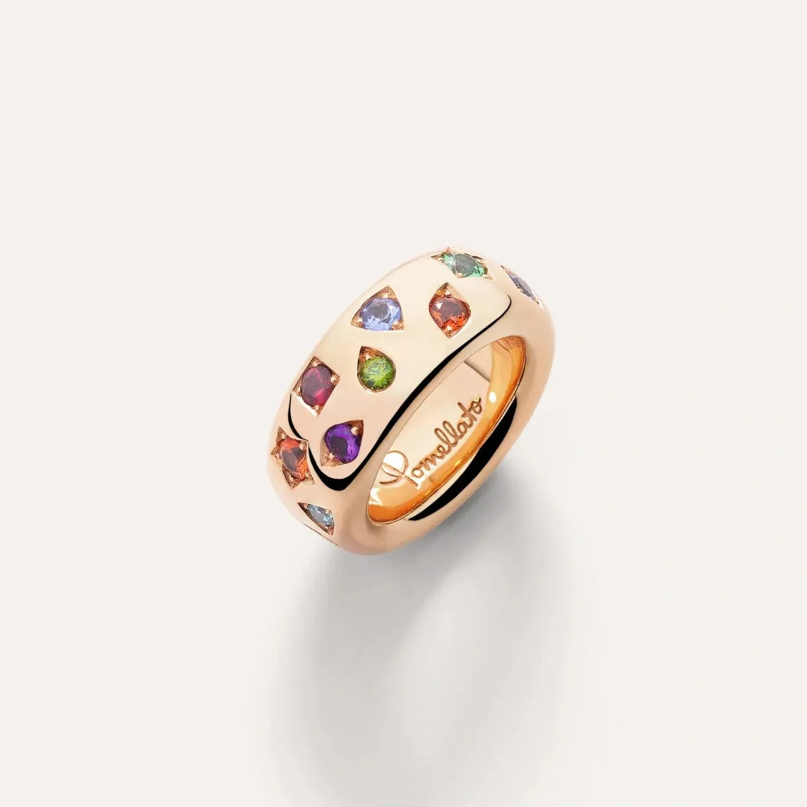 Pomellato Iconica Ring in 18k Rose Gold with Coloured Gemstones - Orsini Jewellers