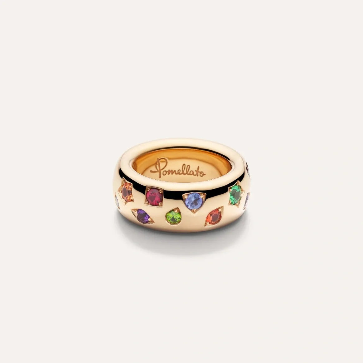 Pomellato Iconica Ring in 18k Rose Gold with Coloured Gemstones - Orsini Jewellers