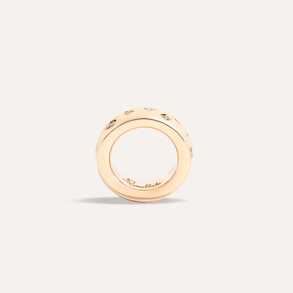 Pomellato Iconica Ring in 18k Rose Gold with Diamonds (small) - Orsini Jewellers