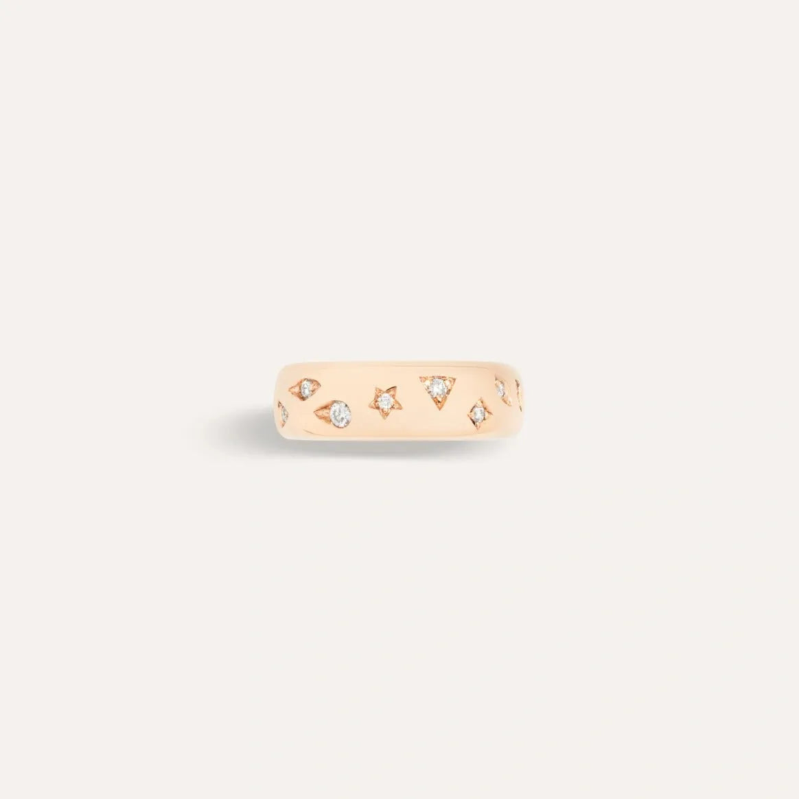 Pomellato Iconica Ring in 18k Rose Gold with Diamonds (small) - Orsini Jewellers