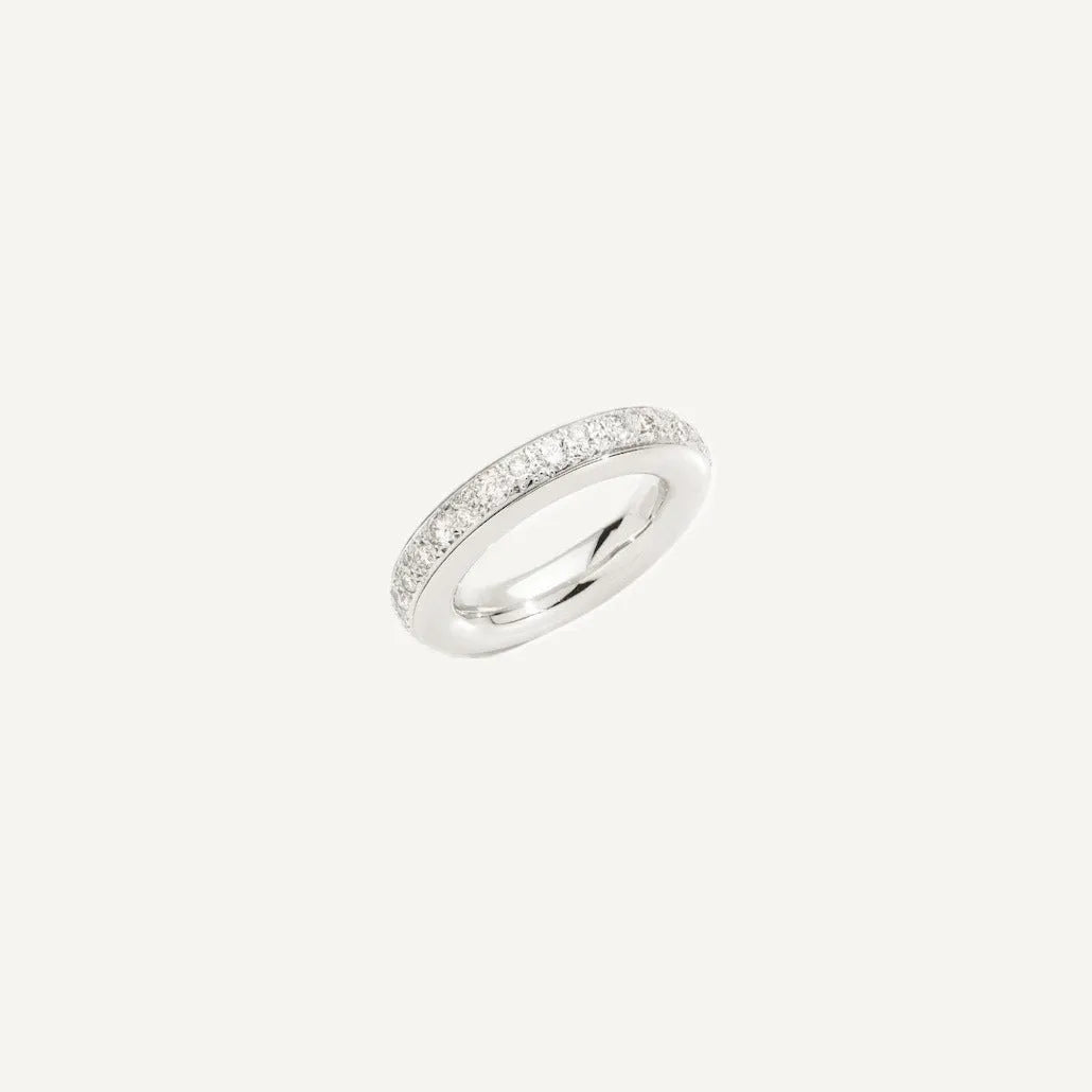 Pomellato Iconica Ring in 18k White Gold with Diamonds - Orsini Jewellers