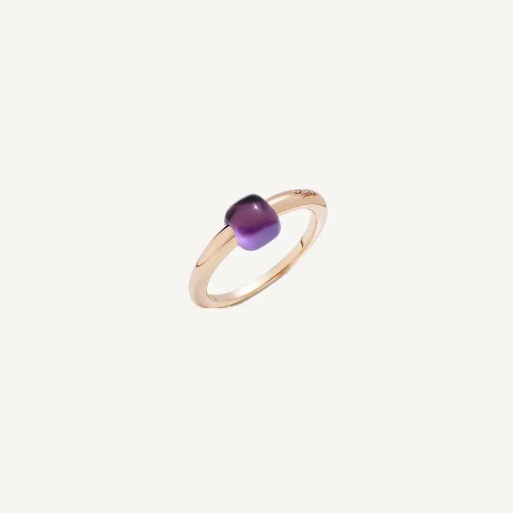 Pomellato M&#39;Ama Non M&#39;Ama Ring 18k Gold with Amethyst - Orsini Jewellers