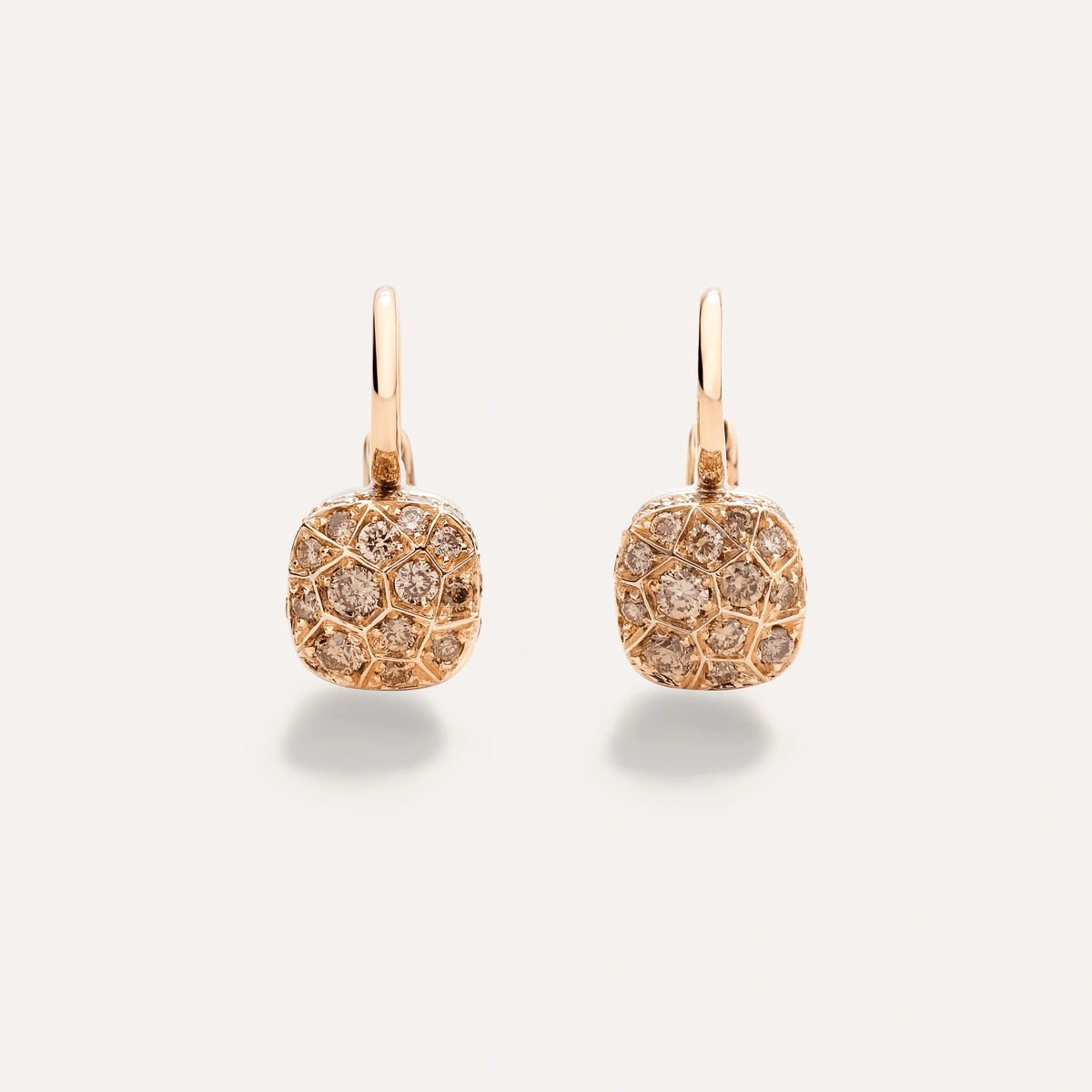 Pomellato Nudo 18k Gold and Brown Diamond Earrings - Orsini Jewellers