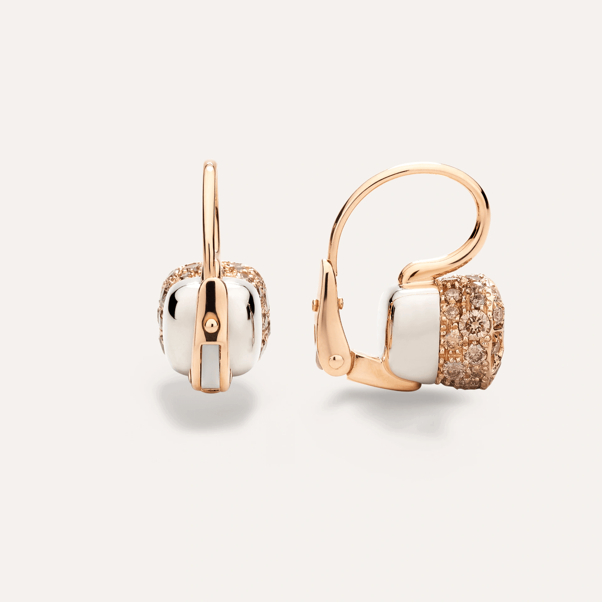 Pomellato Nudo 18k Gold and Brown Diamond Earrings - Orsini Jewellers