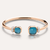 Pomellato Nudo Bangle in 18k Gold with Diamonds, London Blue Topaz - Orsini Jewellers