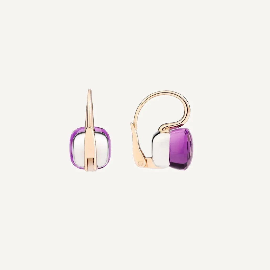 Pomellato Nudo Classic Earrings 18K Gold with Amethyst - Orsini Jewellers