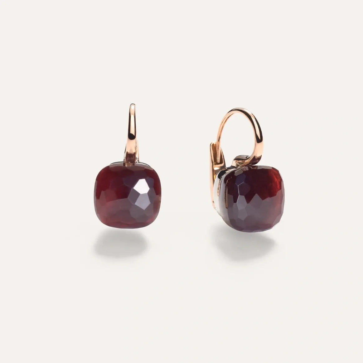 Pomellato Nudo Classic Earrings 18k Gold with Garnet - Orsini Jewellers