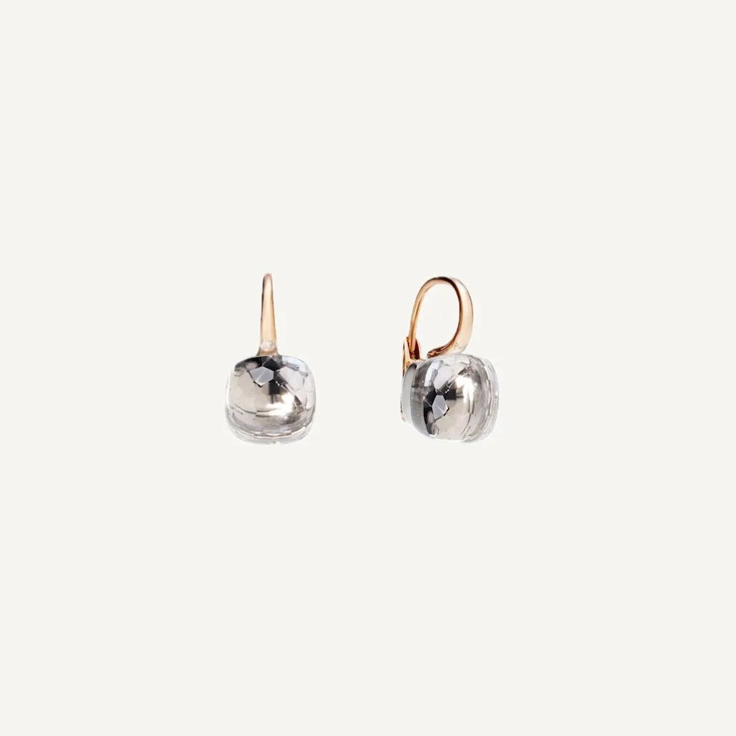 Pomellato Nudo Classic Earrings 18k Gold with White Topaz - Orsini Jewellers