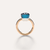 Pomellato Nudo Classic Ring 18k Gold with London Blue Topaz - Orsini Jewellers