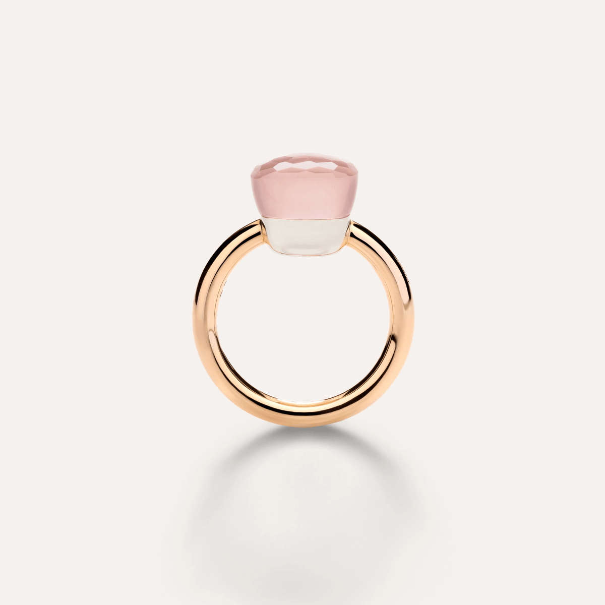 Pomellato Nudo Classic Ring 18k Gold with Pink Quartz Rose - Orsini Jewellers