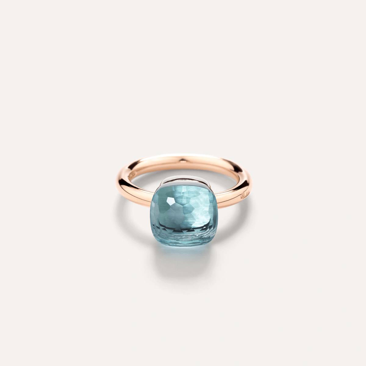 Pomellato Nudo Classic Ring 18k Gold with Sky Blue Topaz - Orsini Jewellers