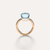 Pomellato Nudo Classic Ring 18k Gold with Sky Blue Topaz - Orsini Jewellers