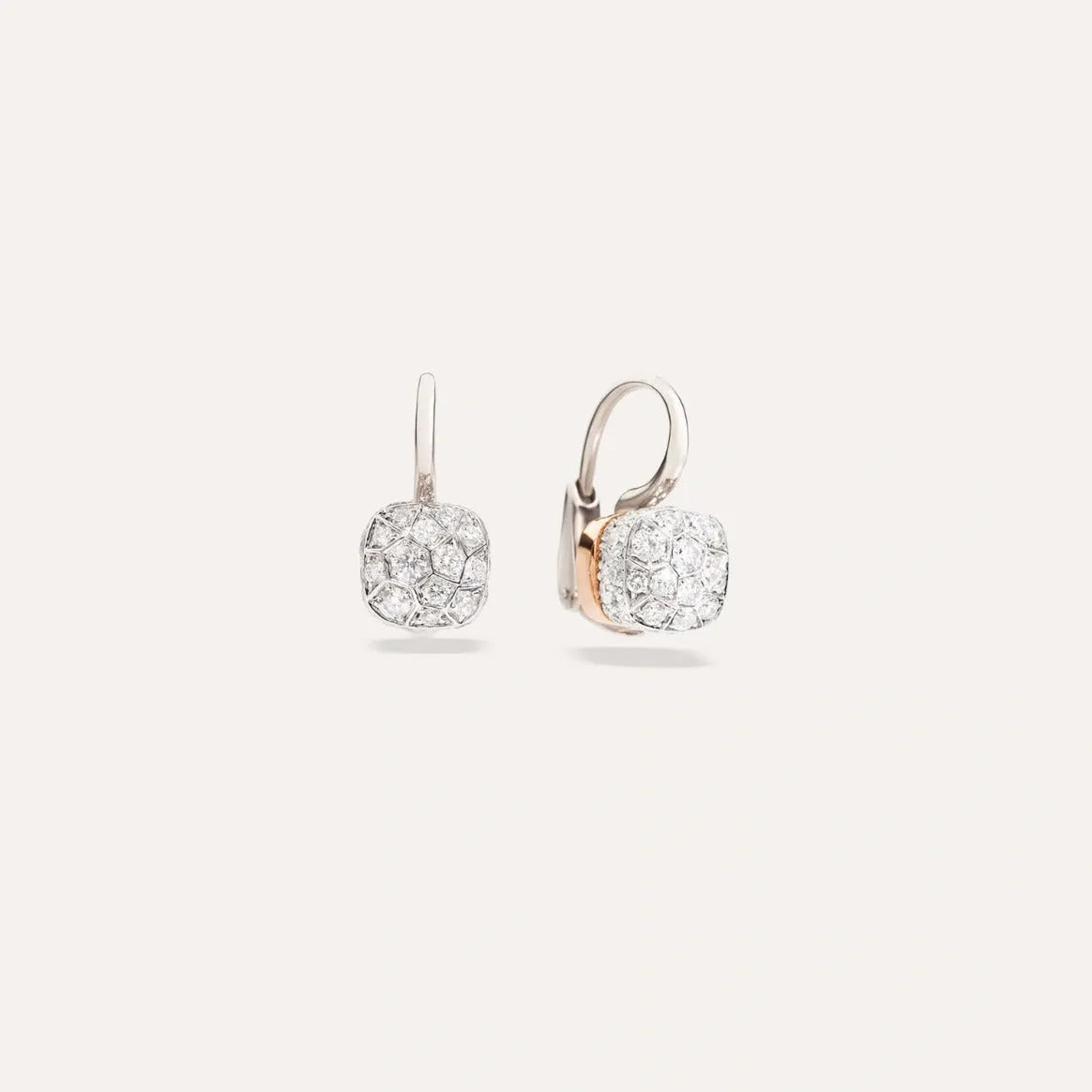 Pomellato Nudo Drop Earrings 18k Gold with Diamonds - Orsini Jewellers