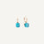 Pomellato Nudo Gelè Earrings 18k Gold with Sky Blue Topaz, Mother of Pearl and Turquoise - Orsini Jewellers