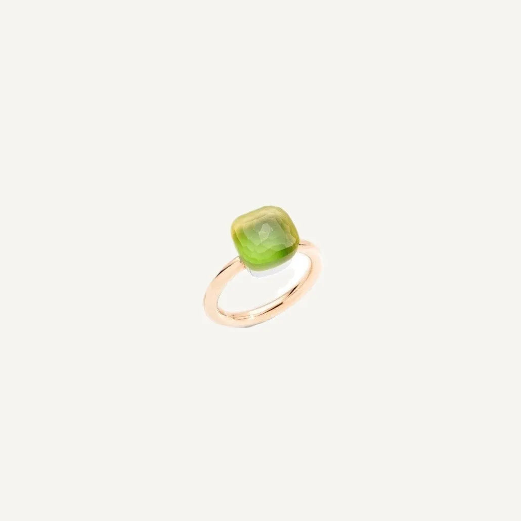 Pomellato Nudo Gelé Ring 18k Gold with Lemon Quartz and Chrysoprase - Orsini Jewellers