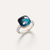 Pomellato Nudo Maxi Diamond Ring 18k Gold with London Blue Topaz and Diamonds - Orsini Jewellers