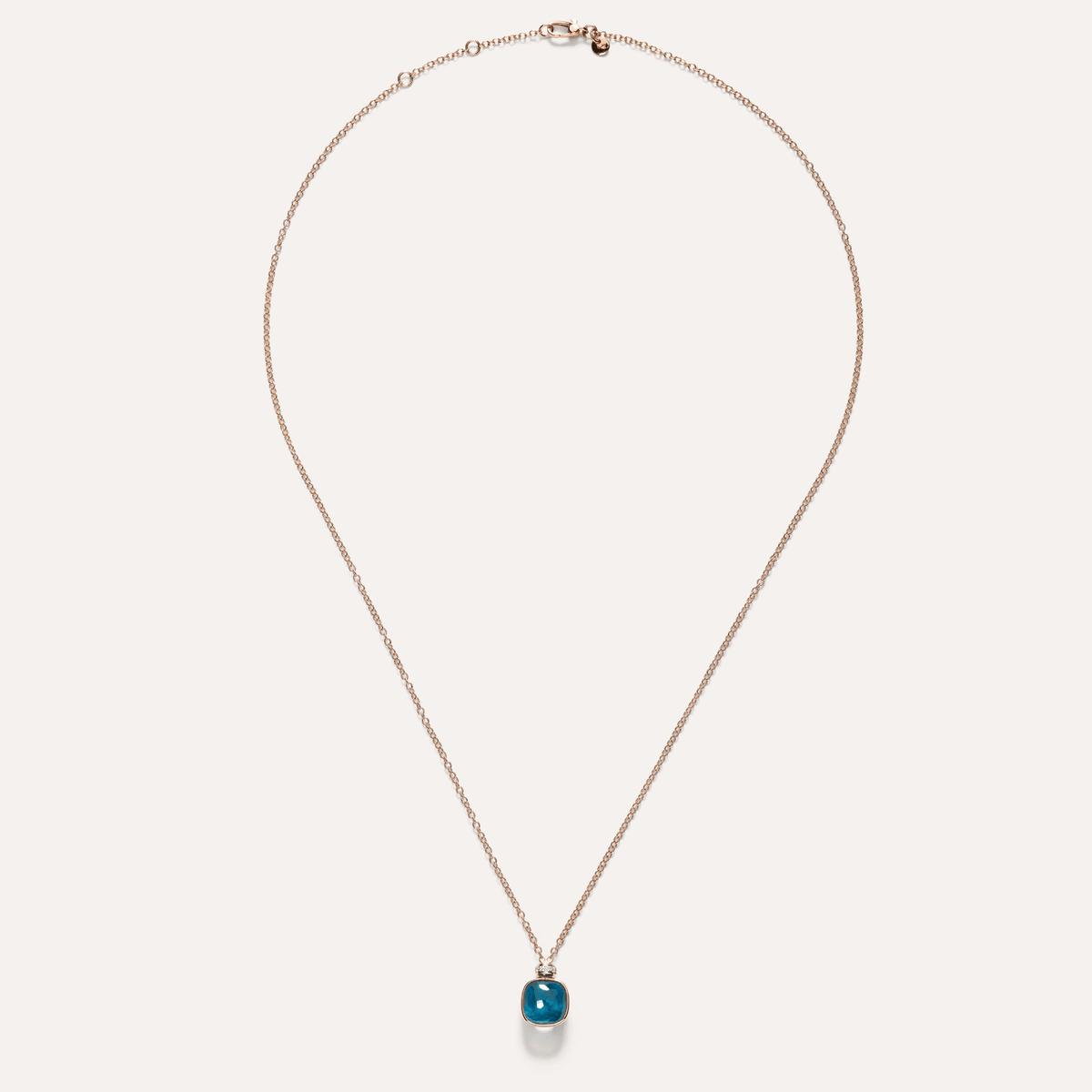 Pomellato Nudo Necklace with London Blue Topaz and Diamonds - Orsini Jewellers