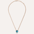 Pomellato Nudo Necklace with Petit Pendant, 18k Gold with London Blue Topaz - Orsini Jewellers