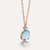 Pomellato Nudo Necklace with Sky Blue Topaz and Diamonds - Orsini Jewellers