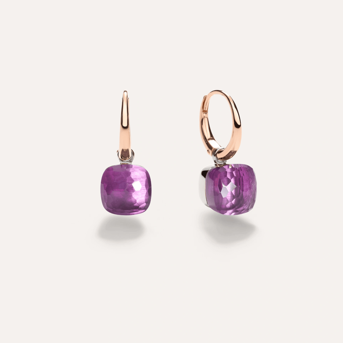 Pomellato Nudo Petit Earrings 18k Gold with Amethyst - Orsini Jewellers