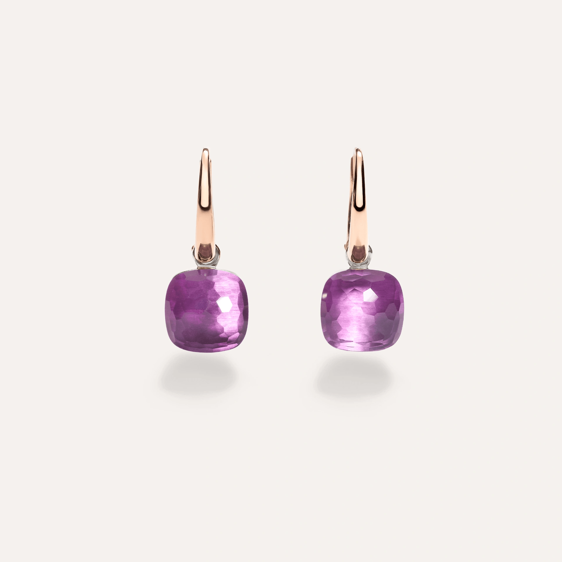 Pomellato Nudo Petit Earrings 18k Gold with Amethyst - Orsini Jewellers