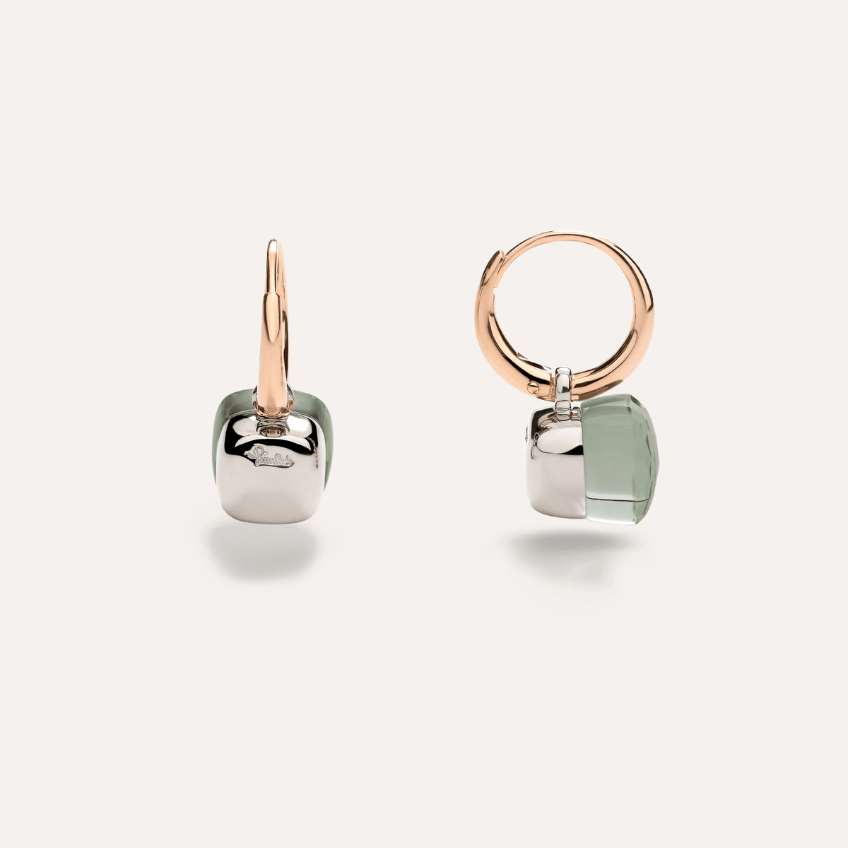 Pomellato Nudo Petit Earrings 18k Gold with Prasiolite - Orsini Jewellers