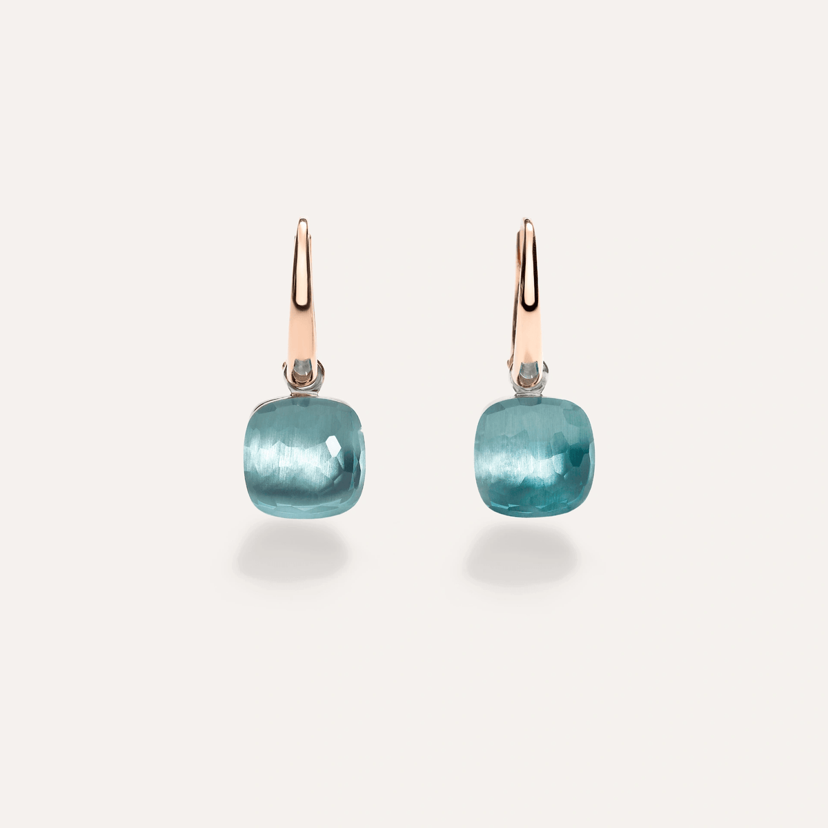 Pomellato Nudo Petit Earrings 18k Gold with Sky Blue Topaz - Orsini Jewellers