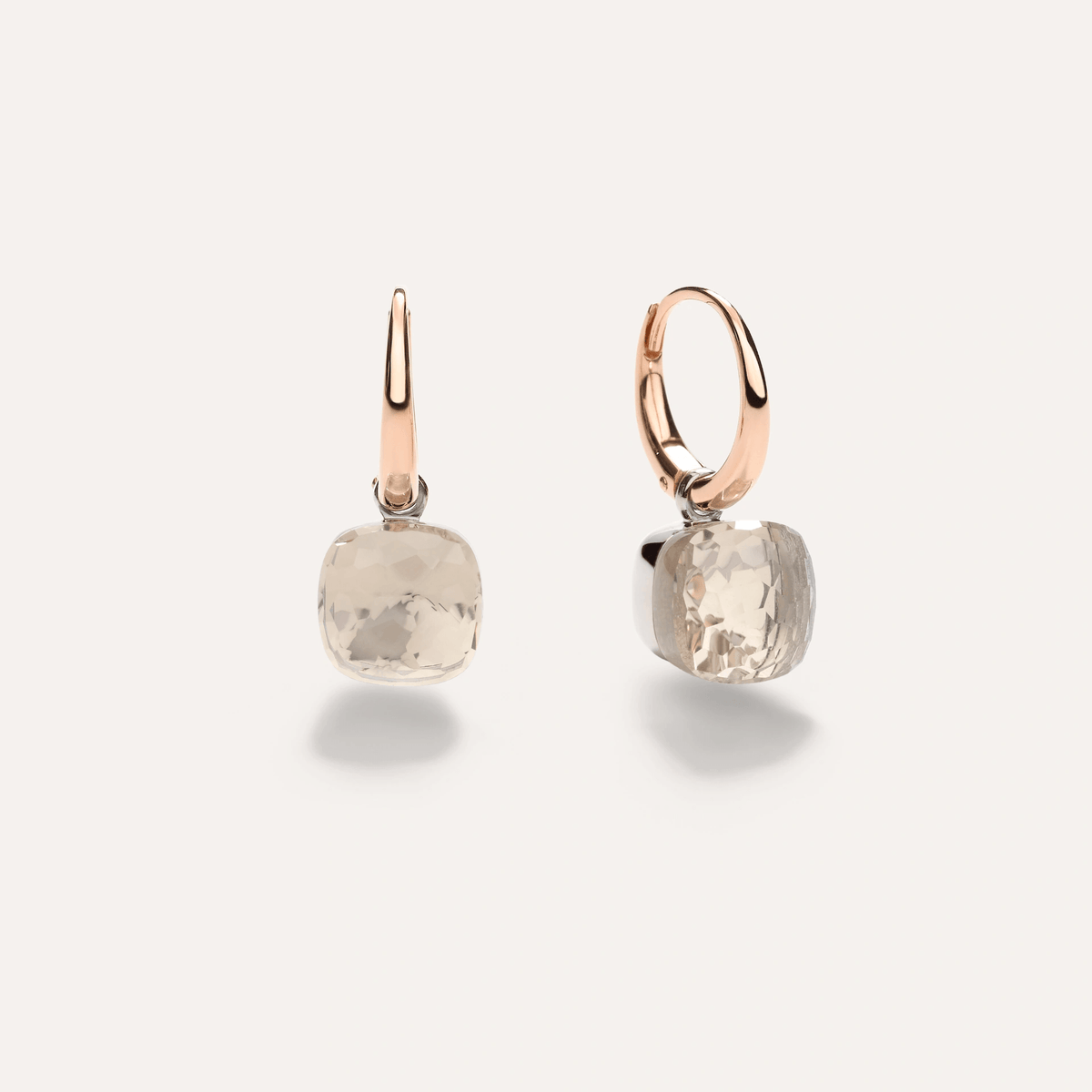 Pomellato Nudo Petit Earrings 18k Gold with White Topaz - Orsini Jewellers