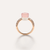 Pomellato Nudo Petit Ring 18k Gold Rose Quartz, Chalcedony & Brown Diamonds - Orsini Jewellers