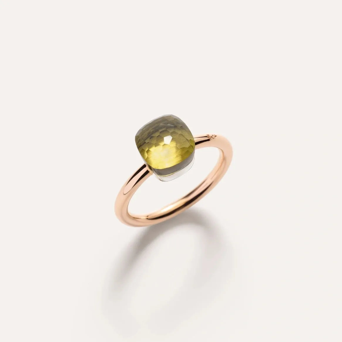 Pomellato Nudo Petit Ring 18k Gold with Lemon Quartz - Orsini Jewellers