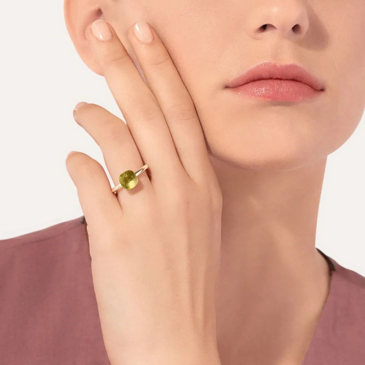 Pomellato Nudo Petit Ring 18k Gold with Lemon Quartz - Orsini Jewellers