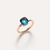 Pomellato Nudo Petit Ring 18k Gold with London Blue Topaz - Orsini Jewellers